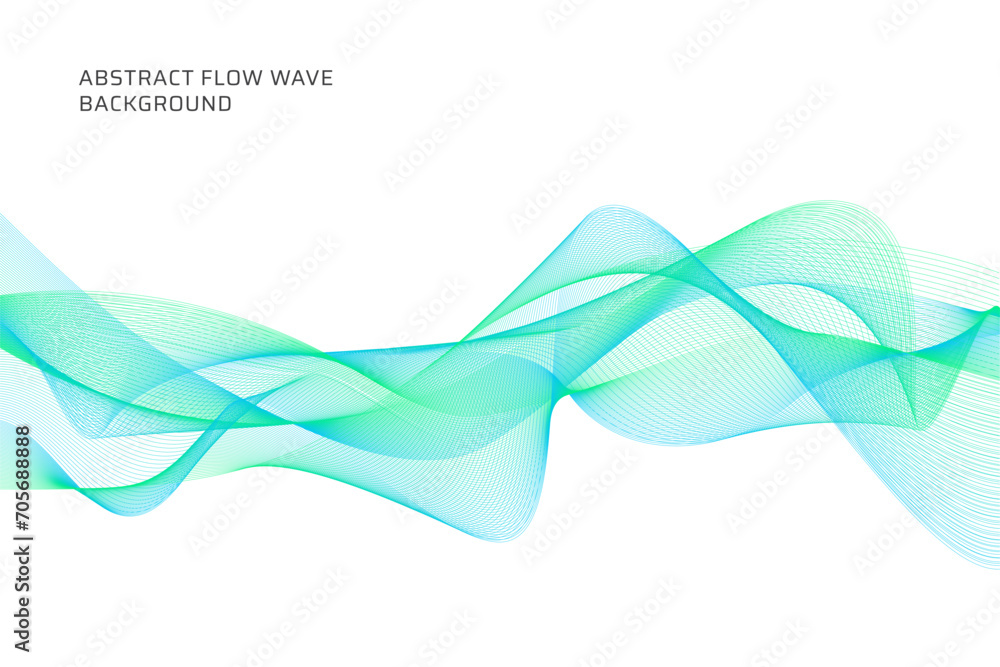 Poster abstract flow wave lines background