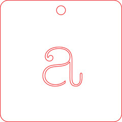 Laser Cut Ready Cool Pendant Template for Letter Charm, Custom Initial in Square Pendant, DIY Pendant Square Pendant Template, Custom Engraving Template for Letter Necklace, Letter A pendant, Cool Art