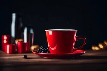 Fotobehang cup of coffee © AI IMAGES COLLECTION