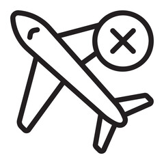 cancelled line icon