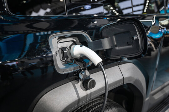 Electirc car charging concept photo