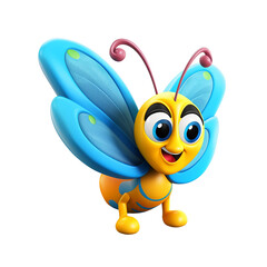 Happy Bee Emoji on transparent background
