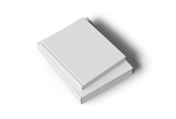 화이트 하드 커버 책 목업 White Hard Cover Book Mock up