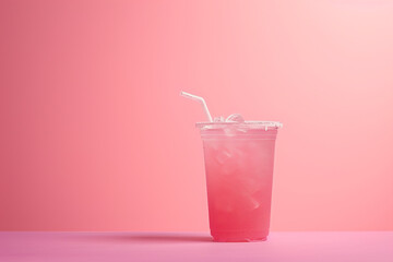 Aesthetic drink photography for advertisement, minimalistic style