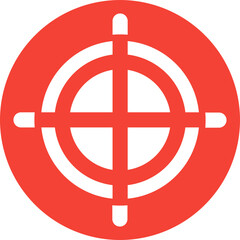 Focus Flat Circle Icon