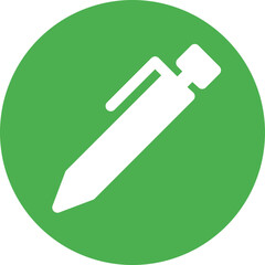 Ballpoint Flat Circle Icon