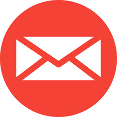 Mail Flat Circle Icon