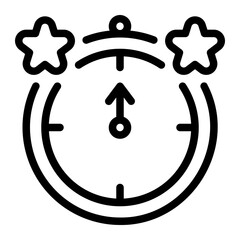 clock line icon