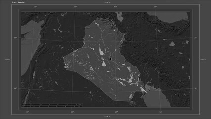 Iraq composition. Bilevel elevation map © zelwanka