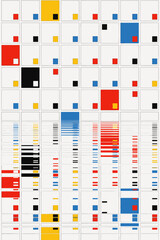 Abstract Geometric Art, A Vibrant Digital Composition