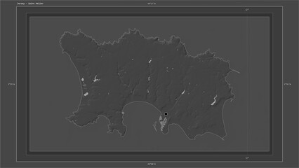 Jersey composition. Bilevel elevation map