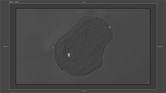 Nauru composition. Bilevel elevation map