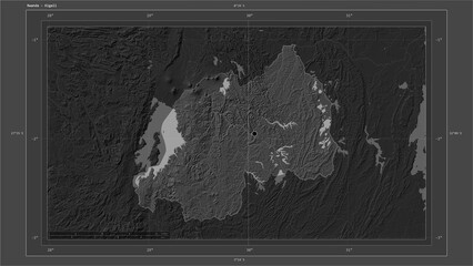 Rwanda composition. Bilevel elevation map © zelwanka