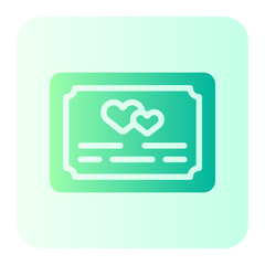certificate gradient icon