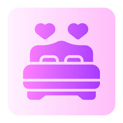 bed gradient icon