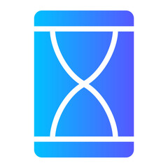 Fototapeta premium sand clock gradient icon