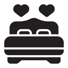 bed glyph icon
