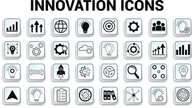 Investment icons set Vector DESIGN 