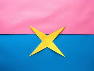 Obraz premium Vibrant Customizable Flag Mockup for Events and Promotions - AI Generated