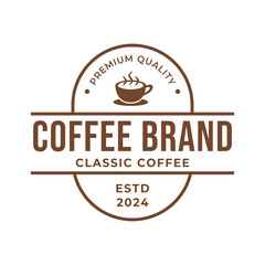 Coffee logo, suitable for coffee shop logo or product brand identity.