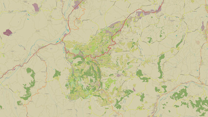 San Marino outlined. OSM Topographic Humanitarian style map