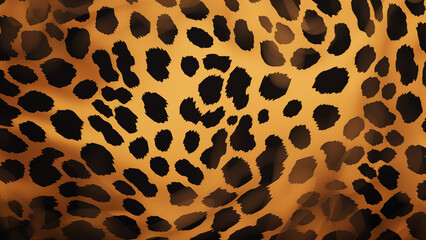 Fototapeta premium The Leopard’s Canvas: A Cartoon Texture
