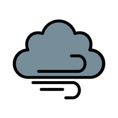 Cloud Wind Season Filled Outline Icon