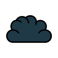 Fototapeta premium Cloud Wind Season Filled Outline Icon
