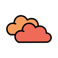 Climate Cloud Season Filled Outline Icon