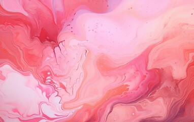 Abstract watercolor pink background illustration. Pink gradients with liquid fluid marbled swirl waves texture. Vibrant background for interior design