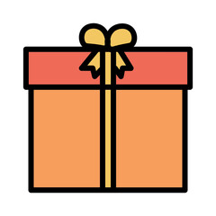 Greeting Line Tree Filled Outline Icon