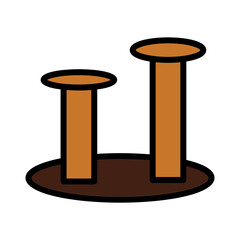 Cat Dog Pet Filled Outline Icon