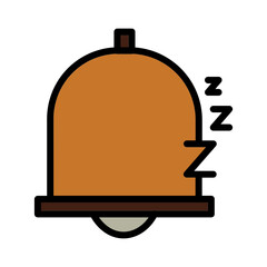 Alarm Alert Bell Filled Outline Icon