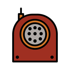 Baby Monitor Sleep Filled Outline Icon