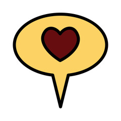 Chat Love Wedding Filled Outline Icon