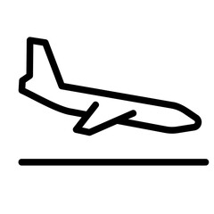 landing outline icon