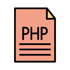 Web Development Coding Filled Outline Icon