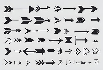 set of arrow icons - obrazy, fototapety, plakaty