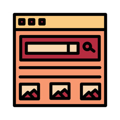 App Development Web Filled Outline Icon