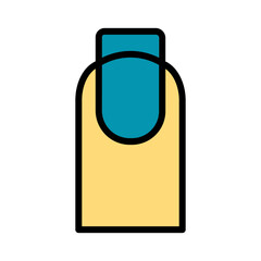 Care Nail Polish Filled Outline Icon