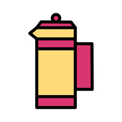 Cafe Coffee French Filled Outline Icon
