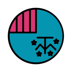 Atf Flag French Filled Outline Icon