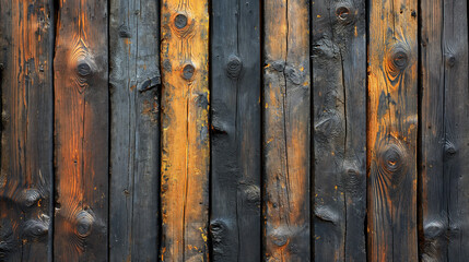 Ai generated old wooden wall. Old wood background. close up of abstract wooden texture.