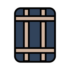 Barrel Beer Jar Filled Outline Icon