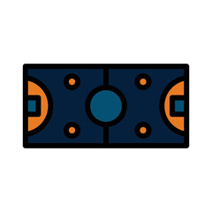 Fototapeta premium Board Game Hockey Filled Outline Icon