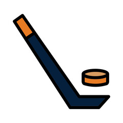 Hockey Puck Sports Filled Outline Icon