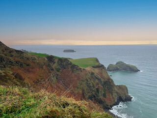 Beautiful natural view of Carrick A Rede in Northern Ireland.