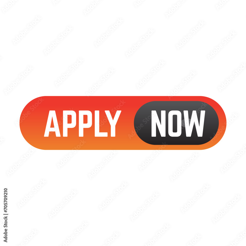 Poster apply now job submit button icon. vector apply now button.