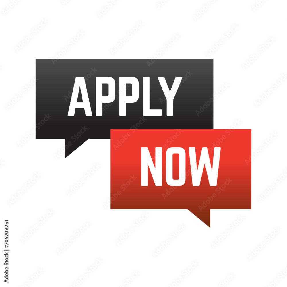 Poster apply now job submit button icon. vector apply now button.