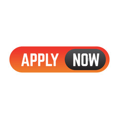 Apply now job submit button icon. Vector apply now button.